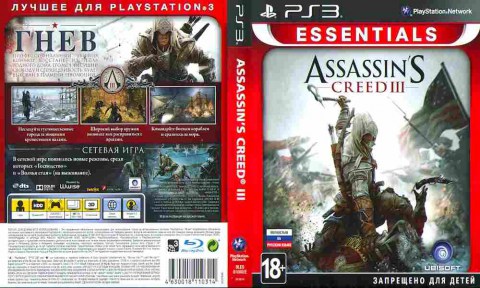 Игра Assassin's Creed 3 ESSENTIALS, Sony PS3, 173-218, Баград.рф